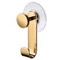 Suction Pad Hook in Chrome, Gold Finish